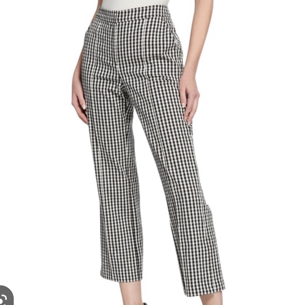 Tanya Taylor Rosario Gingham Seersucker Pants